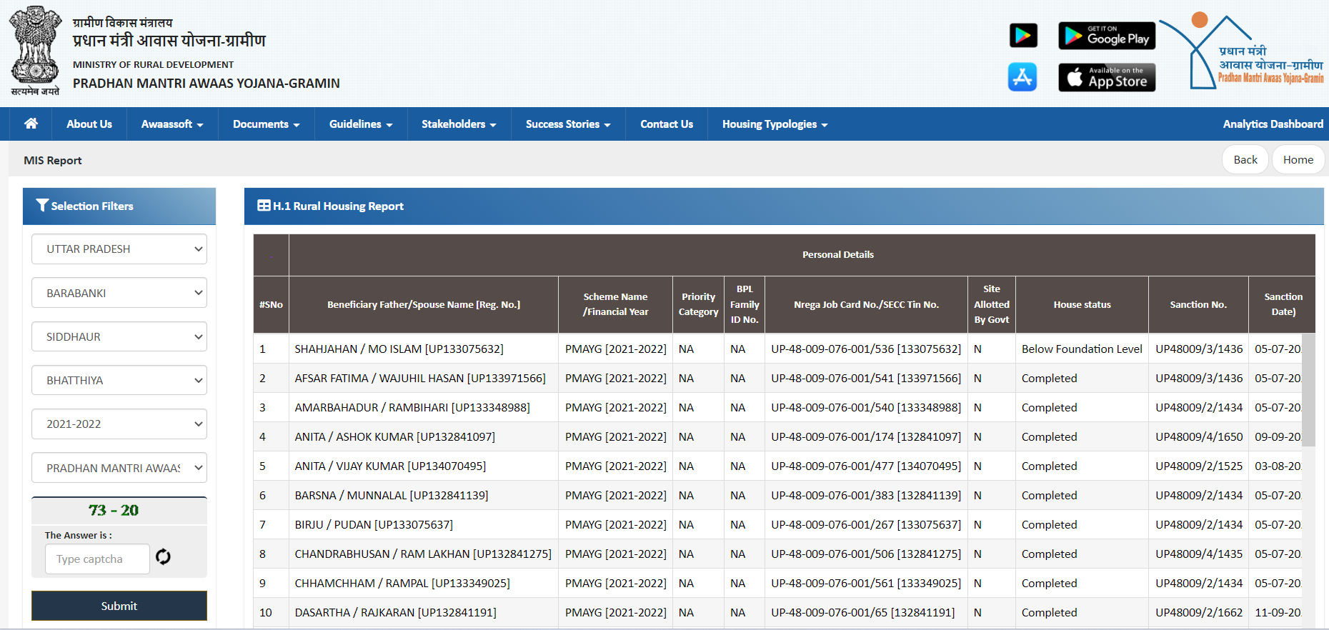 PM Awas Gramin List UP